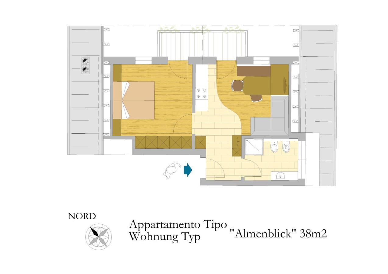 Feldererhof Apt Almenblick Santa Maddalena in Casies Exteriör bild